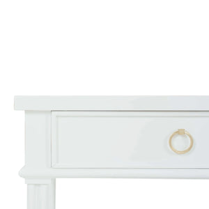 Farringdon Small Console In Architectural White-Blue Hand Home