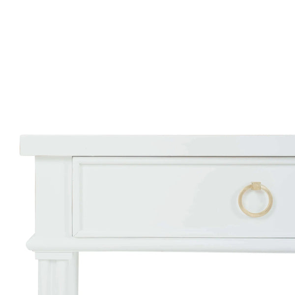 Farringdon Small Console In Architectural White-Blue Hand Home