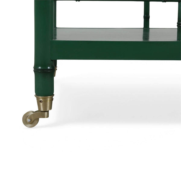 Grosvenor Drinks Trolley in Jade Green-Blue Hand Home