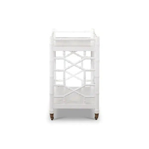 Grosvenor Drinks Trolley In True White-Blue Hand Home