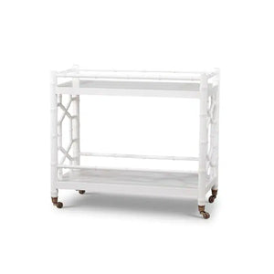 Grosvenor Drinks Trolley In True White-Blue Hand Home
