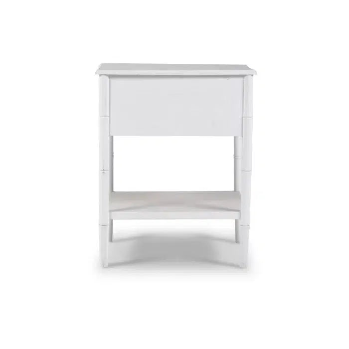Chelsea End Table in Architectural White-Blue Hand Home