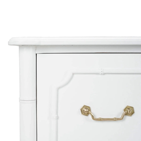 Chelsea Largish 6 Drawer Dresser In Architectural White-Blue Hand Home