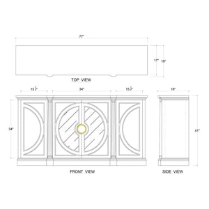 Pimlico Credenza-Blue Hand Home