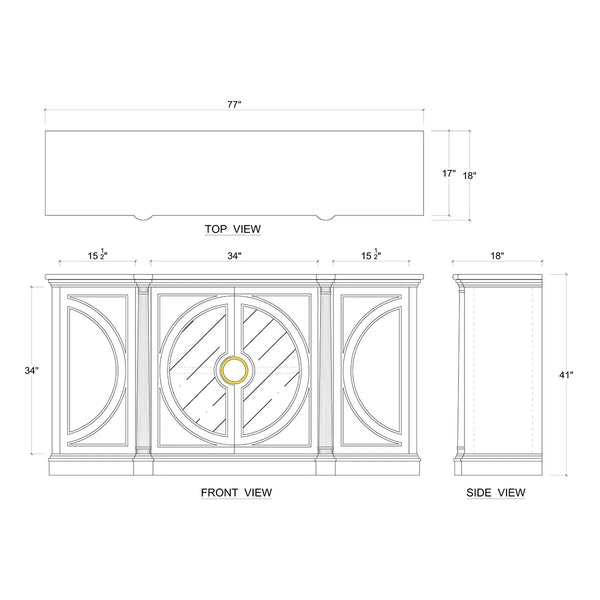 Pimlico Credenza-Blue Hand Home