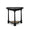 Clover End Table in Batavia Black w/ Natural Rattan-Blue Hand Home