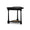 Clover End Table in Batavia Black w/ Natural Rattan-Blue Hand Home