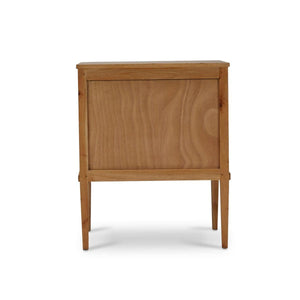 Bow Nightstand in Architectural White-Blue Hand Home