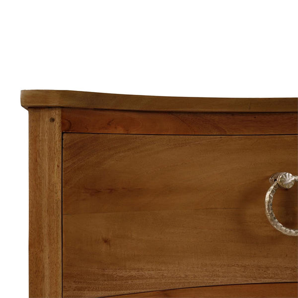 Bow Nightstand in Architectural White-Blue Hand Home