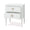 Bow Nightstand In Architectural White-Blue Hand Home