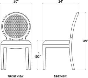 Leyton Dining Side Chair-Blue Hand Home
