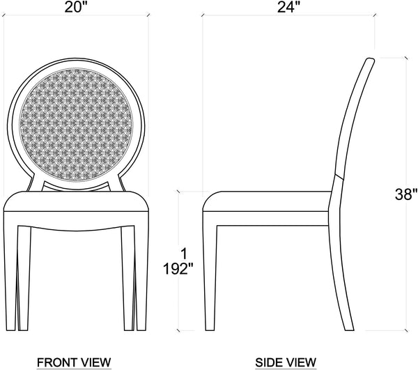 Leyton Dining Side Chair-Blue Hand Home
