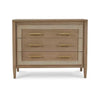 Belgravia 3 Drawer Dresser in Sandbar w/ White Inset Rattan-Blue Hand Home