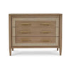 Belgravia 3 Drawer Dresser in Sandbar w/ White Inset Rattan-Blue Hand Home