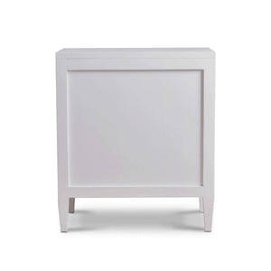 Belgravia Bedside Table w/ Rattan-Blue Hand Home