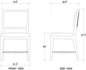 Fitzrovia Dining Chair-Blue Hand Home