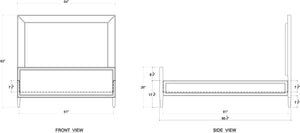 Belgravia Bed Queen-Blue Hand Home