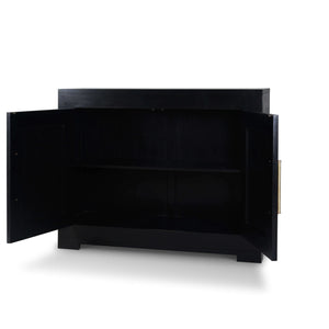 Fleet 2 Door Sideboard w/ Rattan-Blue Hand Home