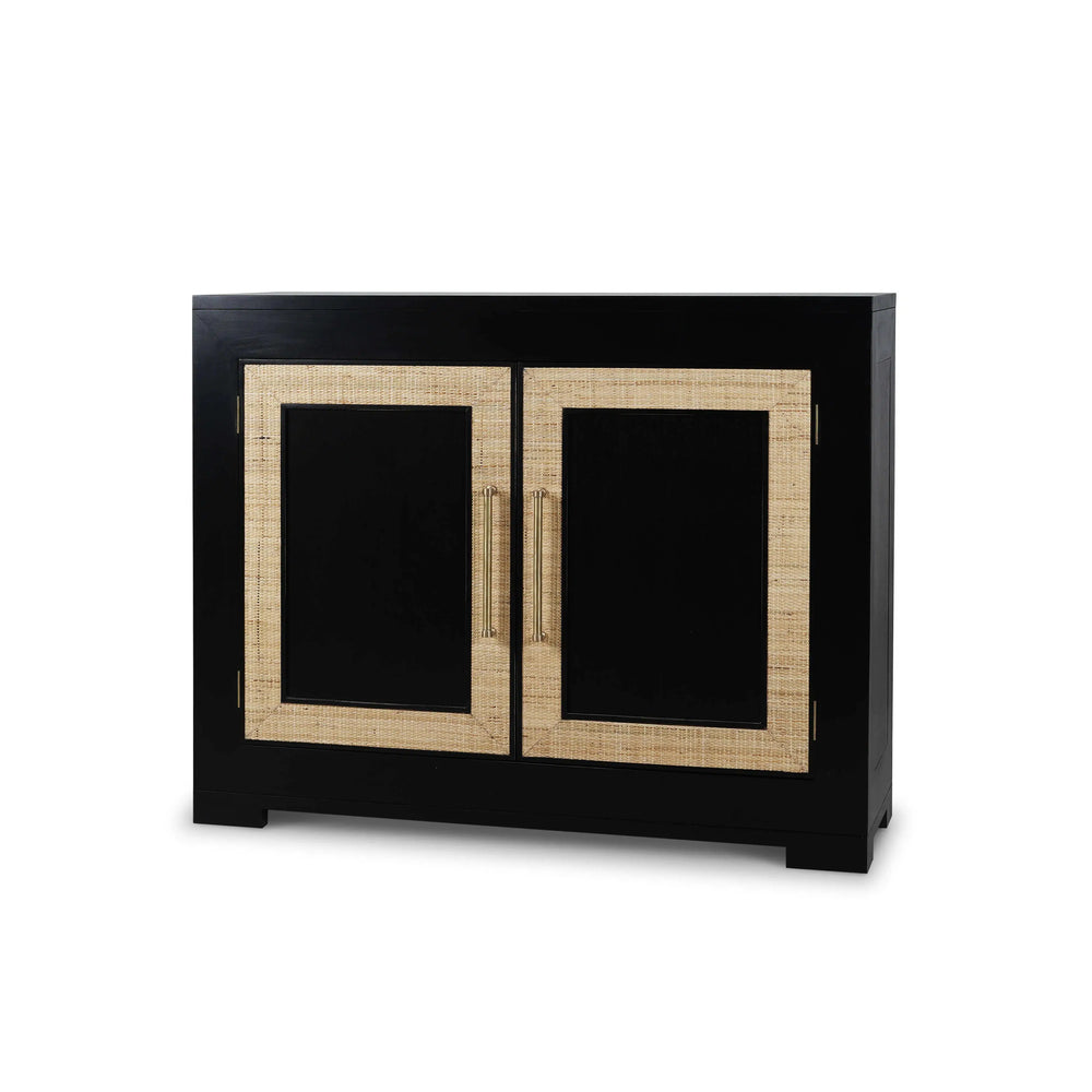 Fleet 2 Door Sideboard w/ Rattan-Blue Hand Home