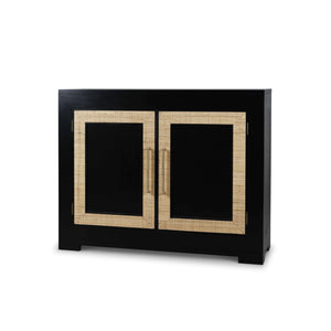 Fleet 2 Door Sideboard w/ Rattan-Blue Hand Home