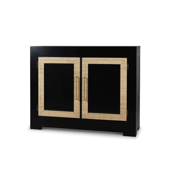Fleet 2 Door Sideboard w/ Rattan-Blue Hand Home