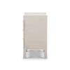 Fulham Linen Wrapped Nightstand In Putty-Blue Hand Home