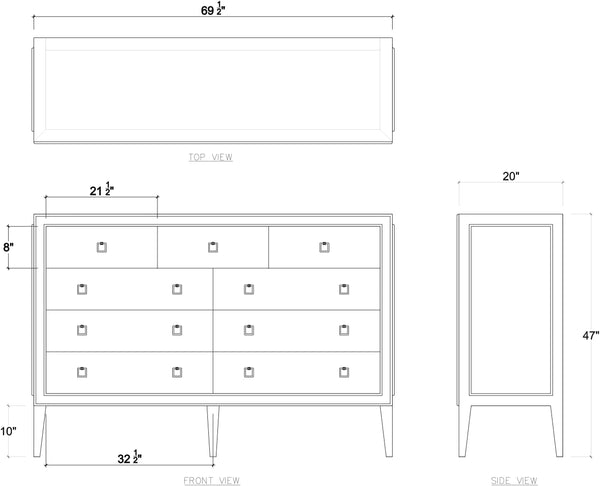 Rutland 9 Drawer Dresser-Blue Hand Home