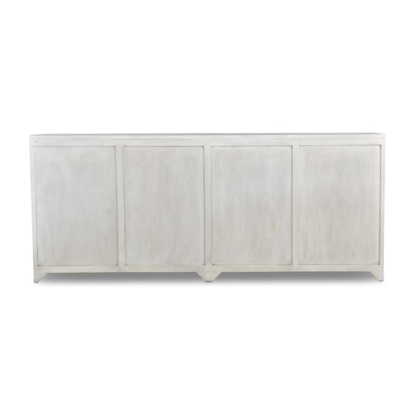 Fleet 4 Door Sideboard w/ Rattan-Blue Hand Home