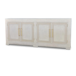 Fleet 4 Door Sideboard w/ Rattan-Blue Hand Home