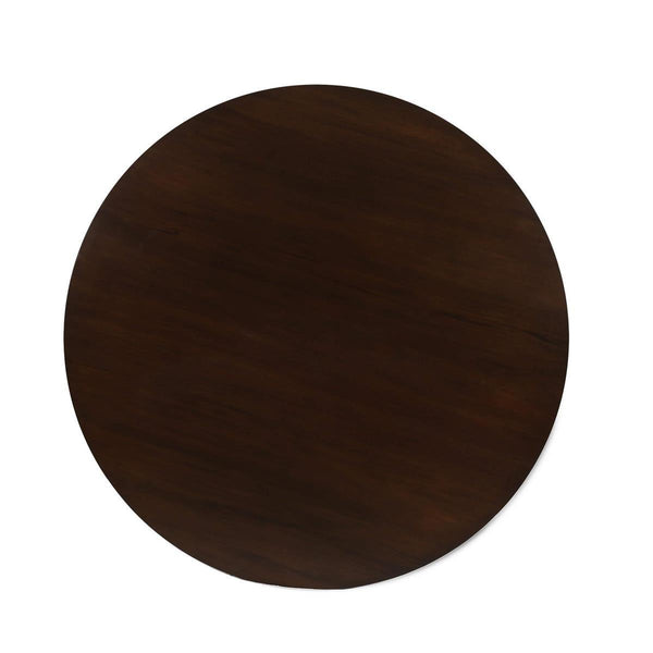 Portobello Round Dining Table 60" in Matt Teak Brown-Blue Hand Home