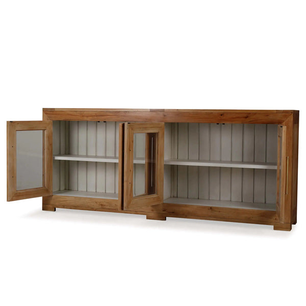 Fleet 4 Door Sideboard w/ Glass-Blue Hand Home