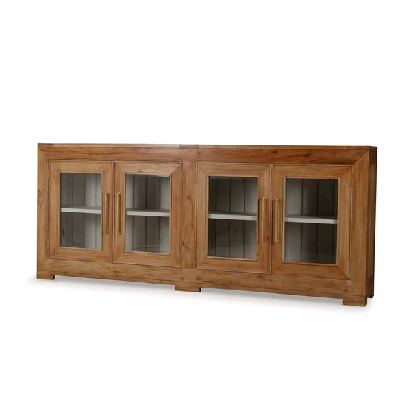 Fleet 4 Door Sideboard w/ Glass-Blue Hand Home