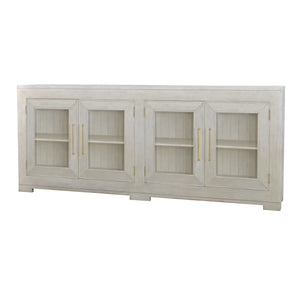Fleet 4 Door Sideboard w/ Glass-Blue Hand Home