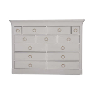 Large Claremont Linen Wrapped Dresser-Blue Hand Home