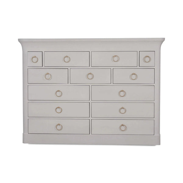 Large Claremont Linen Wrapped Dresser-Blue Hand Home