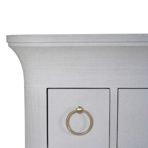 Large Claremont Linen Wrapped Dresser-Blue Hand Home