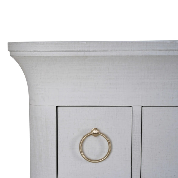Large Claremont Linen Wrapped Dresser-Blue Hand Home