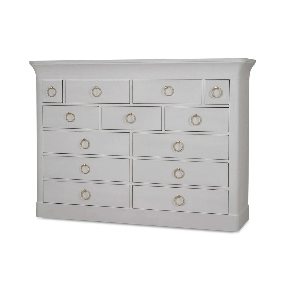 Large Claremont Linen Wrapped Dresser-Blue Hand Home