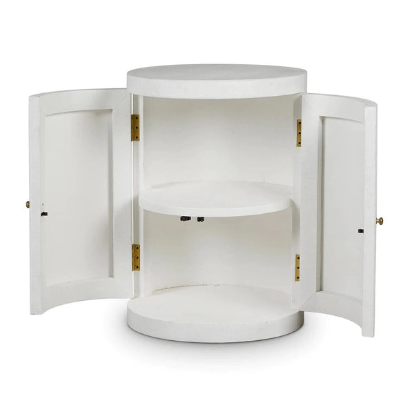 Ringo Drum Table-Blue Hand Home