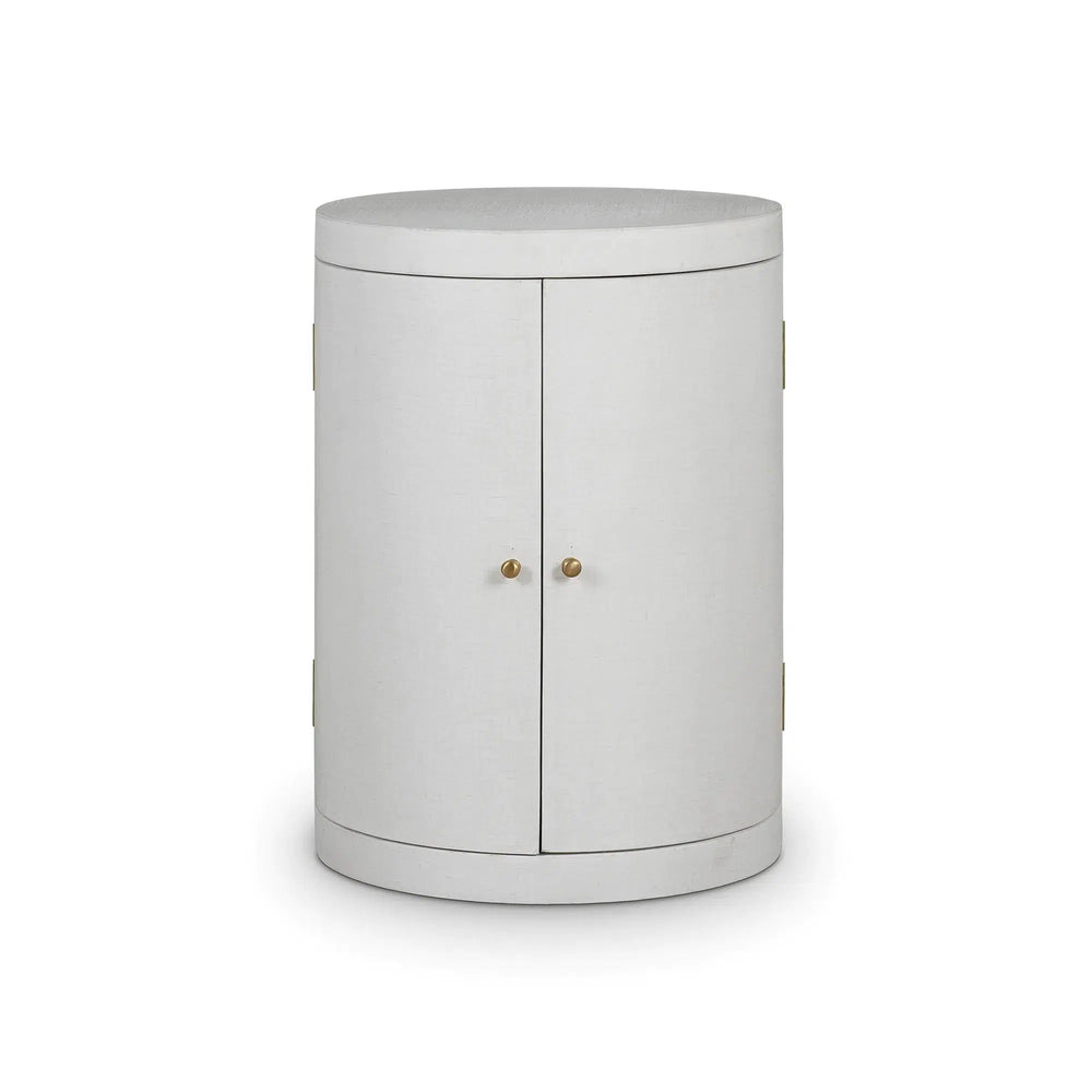 Ringo Drum Table-Blue Hand Home