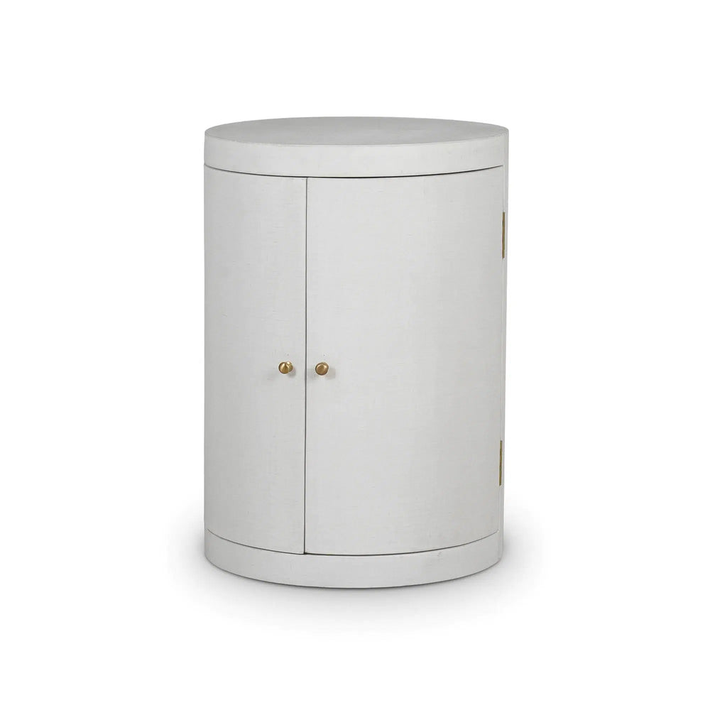 Ringo Drum Table-Blue Hand Home
