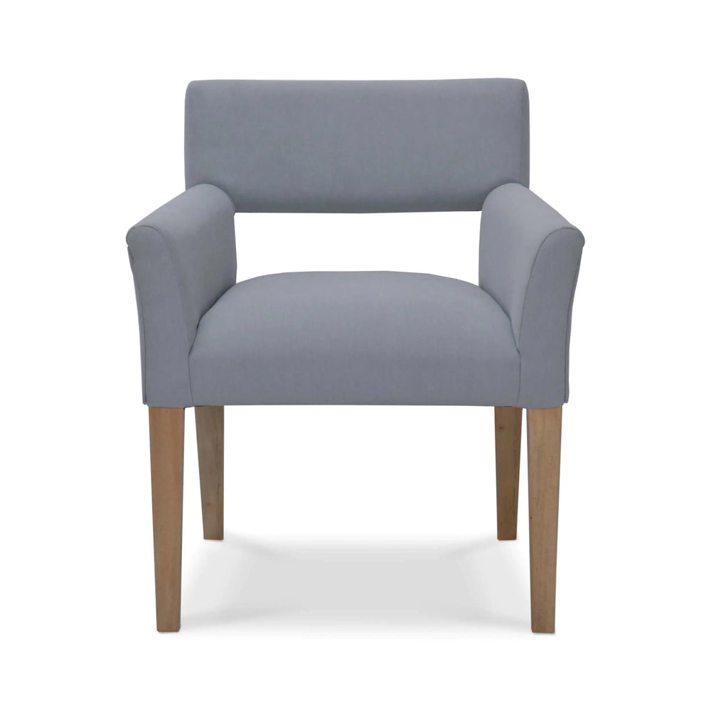 York Upholstered Dining Chair-Blue Hand Home