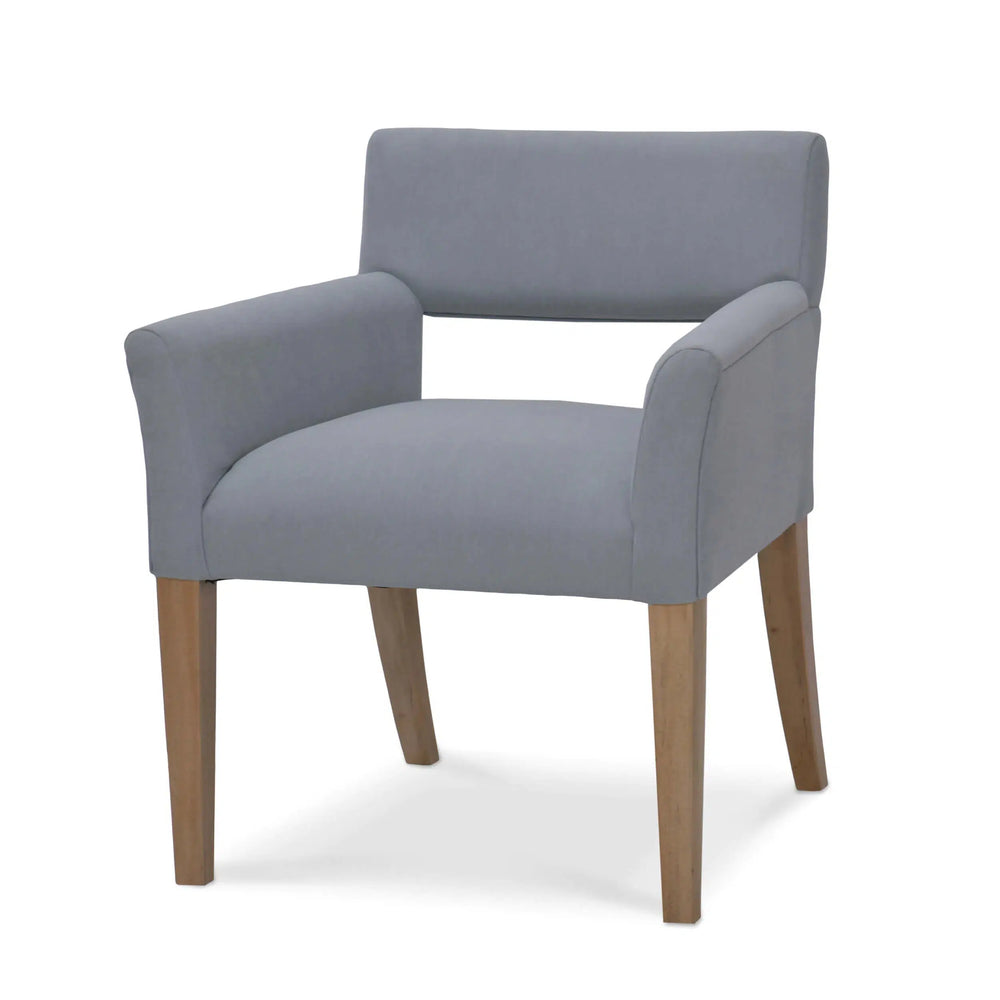 York Upholstered Dining Chair-Blue Hand Home