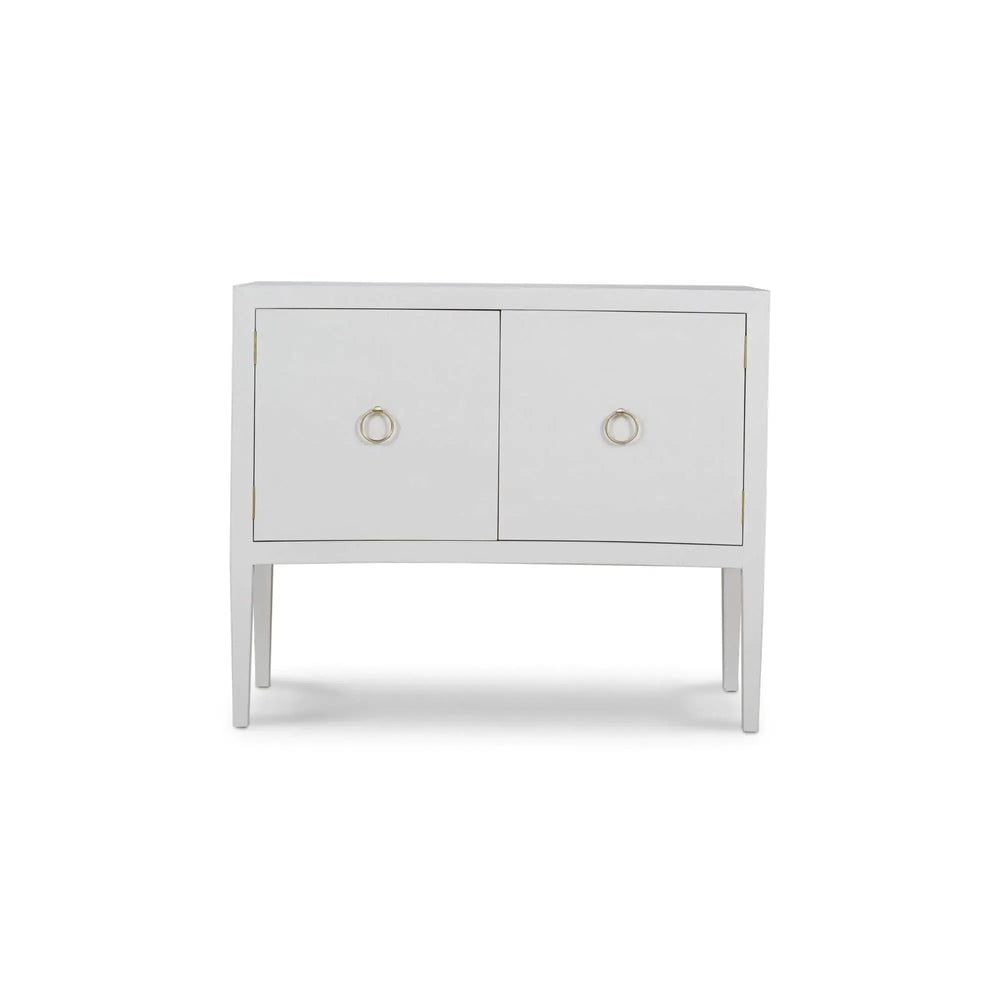Westminster Linen Wrapped Concave 2 Door Sideboard-Blue Hand Home