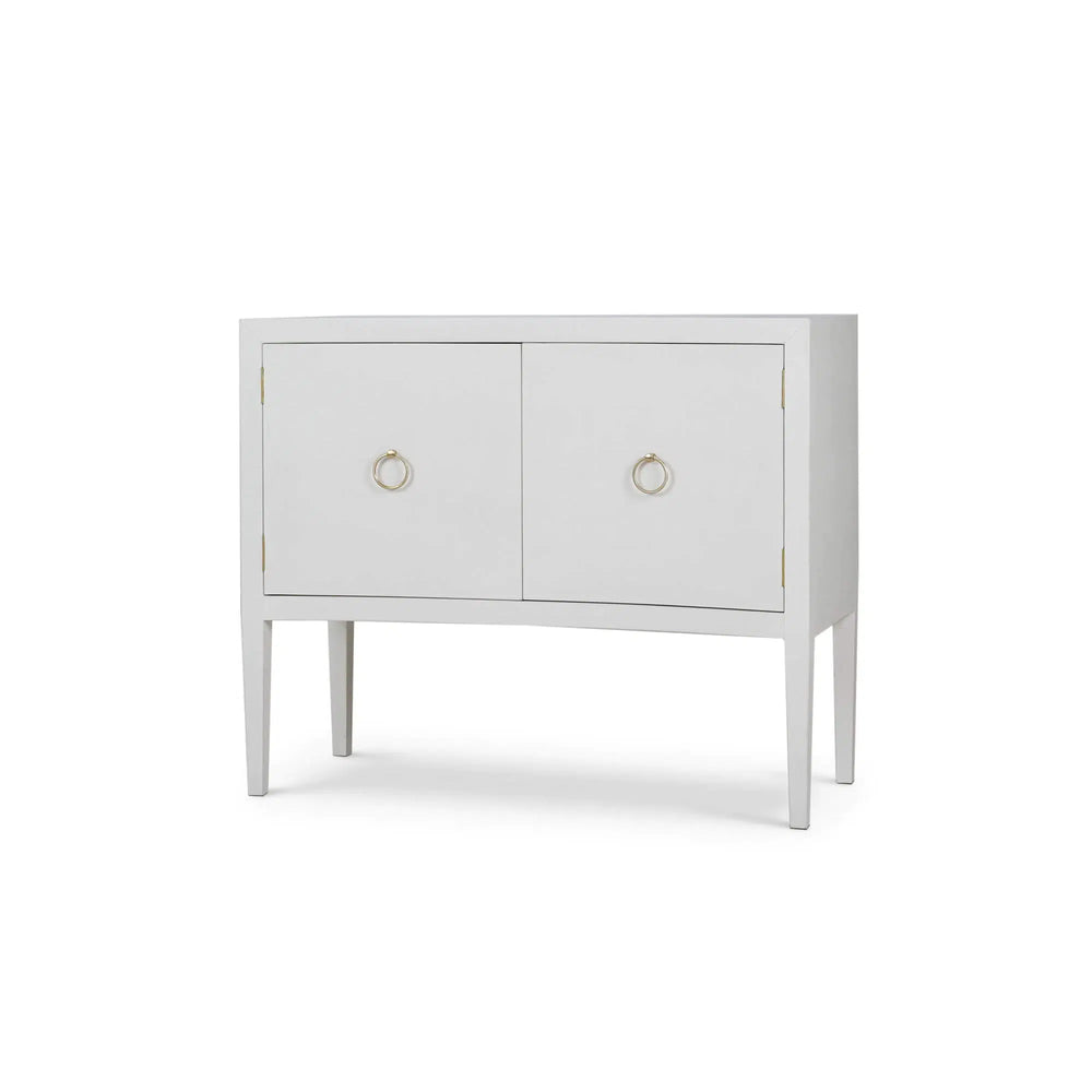 Westminster Linen Wrapped Concave 2 Door Sideboard-Blue Hand Home