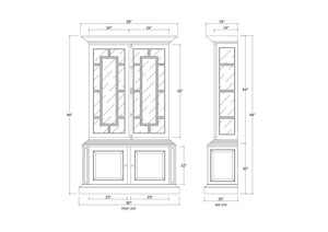 Bruges Display Cabinet-Blue Hand Home
