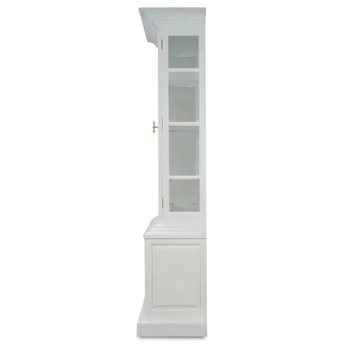 Bruges Display Cabinet in True White-Blue Hand Home