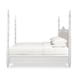 Brighton Upholstered Back Bed King-Blue Hand Home