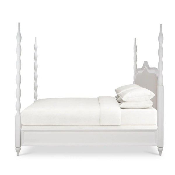 Brighton Upholstered Back Bed King-Blue Hand Home