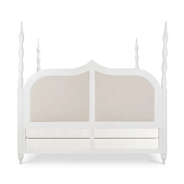 Brighton Upholstered Back Bed King-Blue Hand Home
